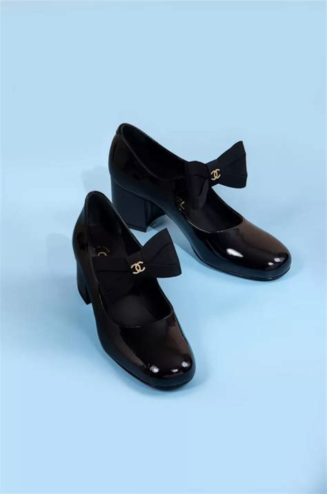 chanel mary jane shoes with bow|elegant mary jane shoes.